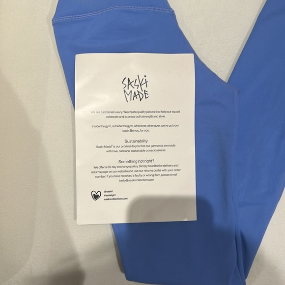 Saski Made workout leggings in Periwinkle - Picture 6 of 6